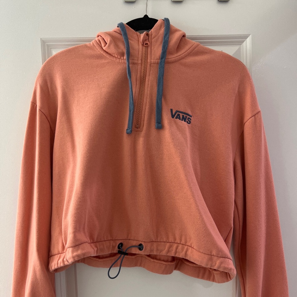 Vans Cropped Half Zip Hoodie